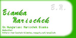 bianka marischek business card